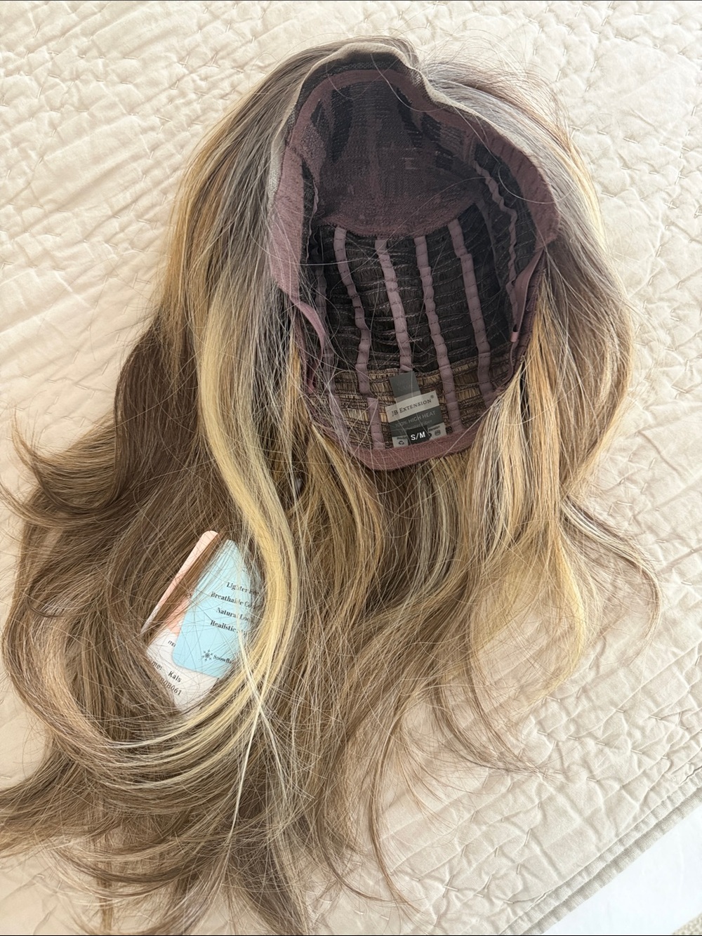 JB EXTENSIONS Snowflake Lace Mix Blonde Women's Wig -KAI - Picture 4 of 4
